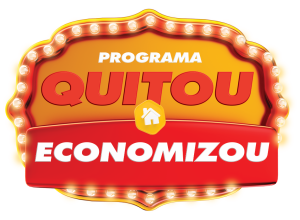 quitou economizou logo banner